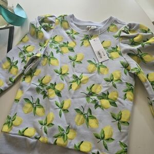 Janie and Jack Lemon Print Sweatshirt